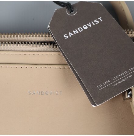 Sandqvist - Portflj / Datorvska - Beige - Lder