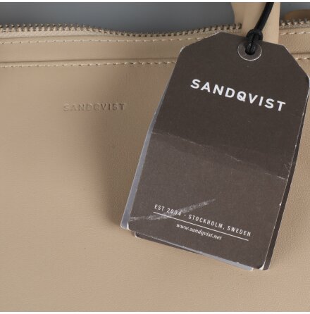 Sandqvist - Portflj / Datorvska - Beige - Lder