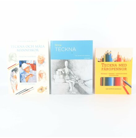 Bokpaket - Brja Teckna - 3 st. Bcker - Hobby &amp; Fritid 