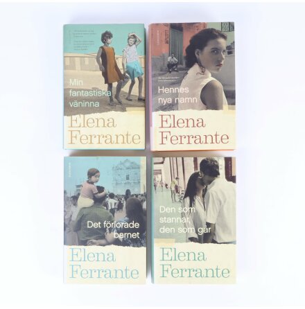 Bokpaket - Elena Ferrante - Del 1-4 om Elena &amp; Lila - Sknlitteratur &amp; Deckare