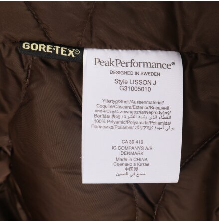 Peak Performance - Lisson J - Gore Tex - Dunjacka med kta pls  - Terracotta - Stl. M/L