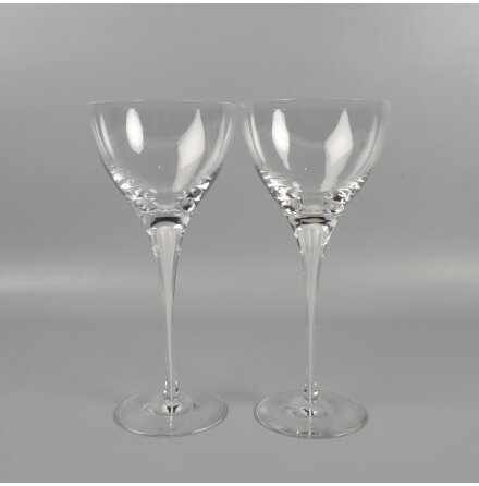 Orrefors - Erika Lagerbielke - Cocktailglas Intermezzo Satin - 2 st