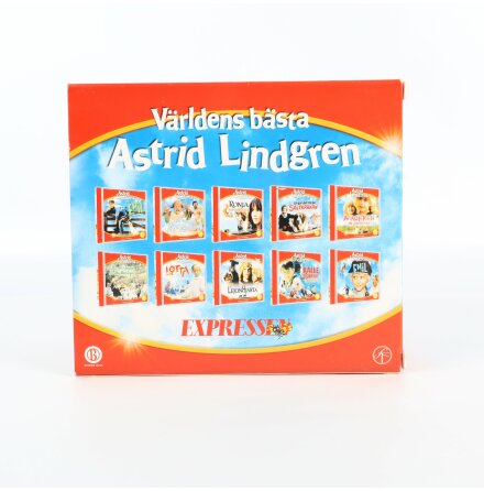 CD - Box - Ljudbcker 10st - Vrldens Bsta Astrid Lindgren 