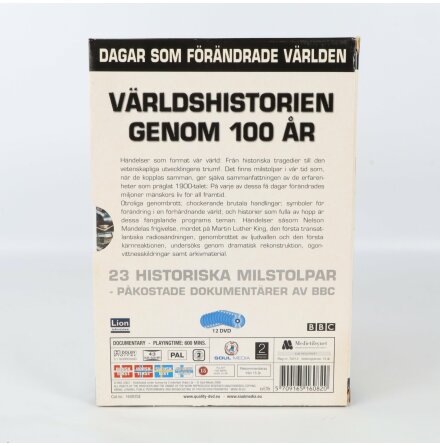 DVD-Box - Vrldshistorien Genom 100 r 