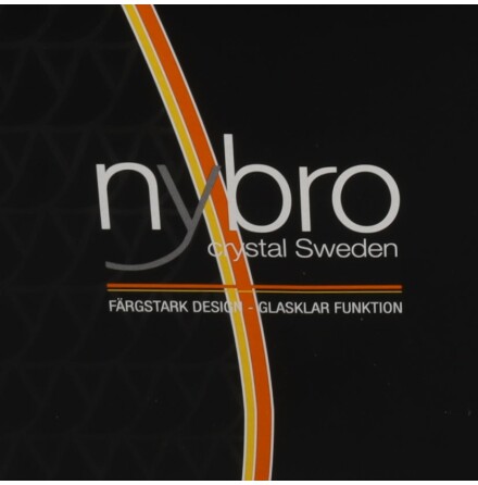 Nybro Crystal Sweden - Anders Lindblom - Croco - Vas - Vit och guld