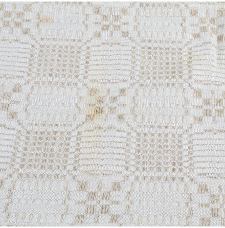 Bordsduk - Beige - Rutig - 184x238cm 