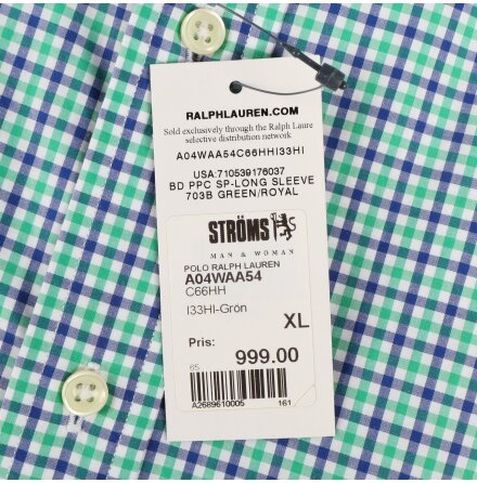 Ralph Lauren - Rutig skjorta med lng rm - stl.XL