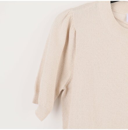 Saint - Beige glittrig blus - Stl. L