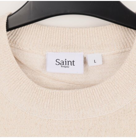 Saint - Beige glittrig blus - Stl. L