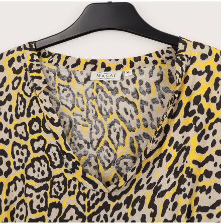 Masai - Leopardmnstrad klnning - Stl. XL