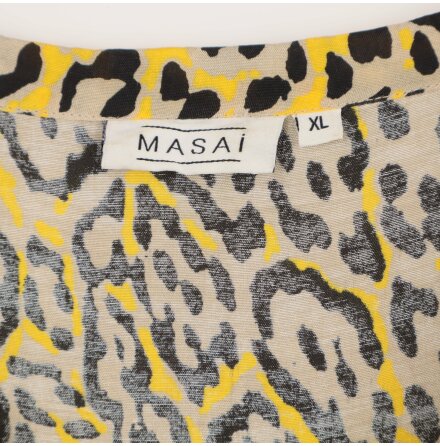 Masai - Leopardmnstrad klnning - Stl. XL