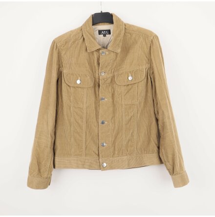 A.P.C. - Beige manchesterjacka - Stl. S 