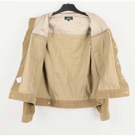 A.P.C. - Beige manchesterjacka - Stl. S 