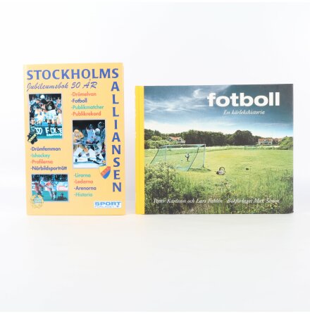 Bokpaket - Fotboll - Stockholms alliansen Jubileumsbok 50 r - Fotboll En krlekshistoria - 2st bcker - Hobby &amp; Fritid