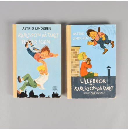 Bokpaket - Astrid Lindgren - Karlsson p taket flyger igen &amp; Lillebror och Karlsson p taket - 2st bcker - Barn &amp; Ungdom