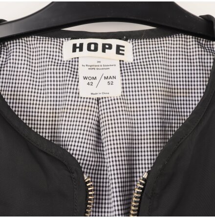 Hope - Svart Bomberjacka - stl. Wom 42 / Man 52