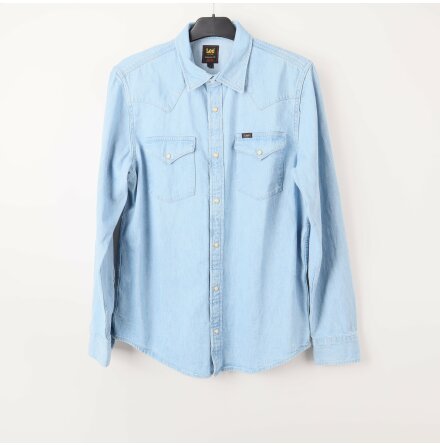 Lee - Ljusbl Jeansskjorta - Stl. M 