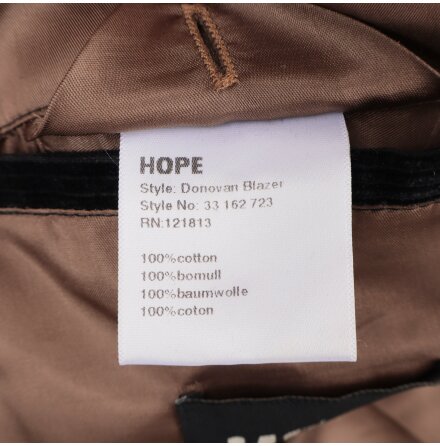 Hope By Ringstrand Sderberg - Svart manchesterkavaj - Stl. 52 