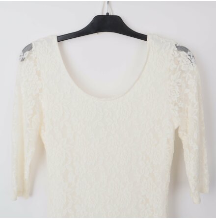 Lindex - Vit Spetsklnning - Stl. S/M 