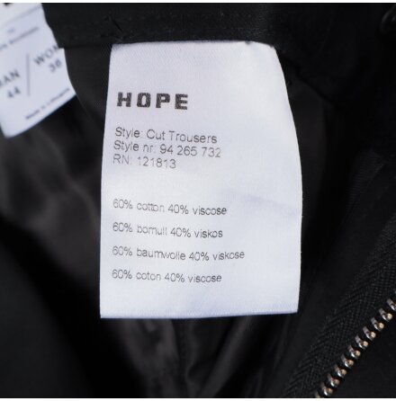 Hope - Svarta Byxor - stl. Man 44 / Wom 36 