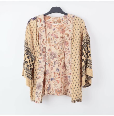 Gossip - Mnstrad kort kimono i flera frger - stl. S
