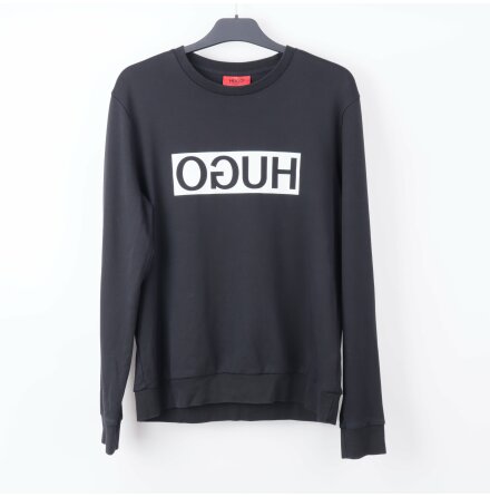 Hugo Boss - Svart Sweatshirt med Tryck - Stl. M