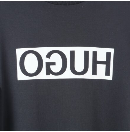 Hugo Boss - Svart Sweatshirt med Tryck - Stl. M