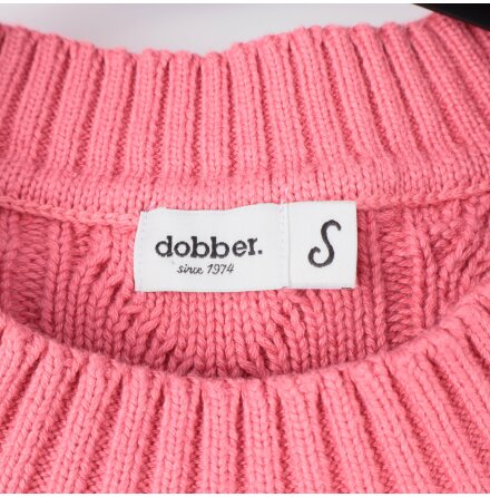 Dobber - Rosa stickad vst - stl. S
