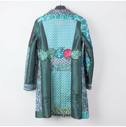 Desigual - Flerfrgad mnstrad kappa - stl. 40