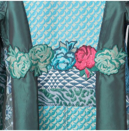 Desigual - Flerfrgad mnstrad kappa - stl. 40