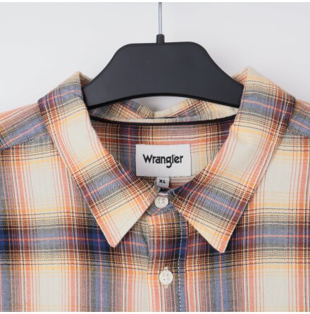Wrangler - Rutig flanellskjorta - stl. XL