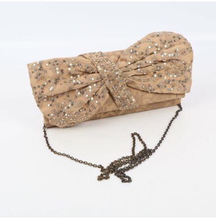 Accessorize - Beige Axelremsvka med Paljetter 