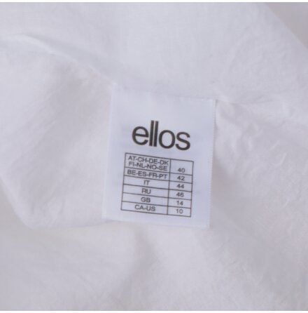Ellos - Vit Klnning - stl. 40