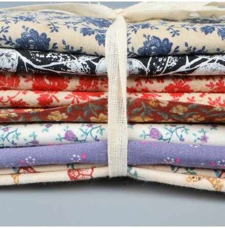 Patchwork - Stuvbitar - Lapptcksbitar - Tyg - Mixade mnster 