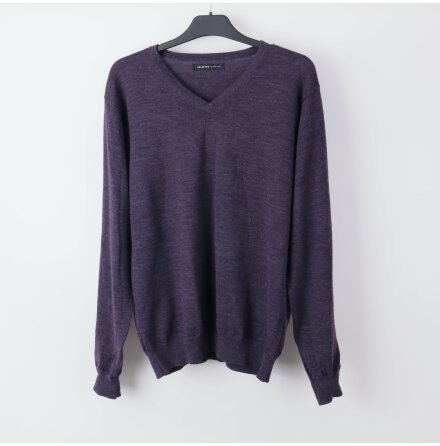Selected - Mrklila stickad trja - stl. L