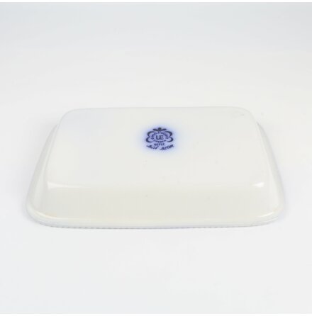 Upsala-Ekeby - Bl Blom - Upplggningsfat  - 28x19cm  