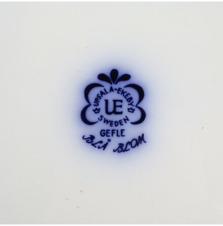 Upsala-Ekeby - Bl Blom - Upplggningsfat  - 28x19cm  