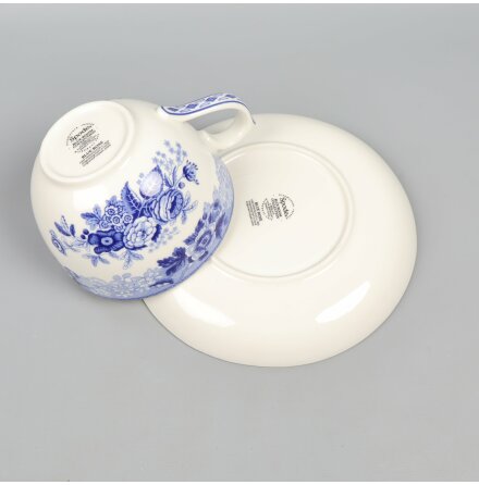 Spode - Blue Room Collection - Blue Rose - Jumbokopp med Fat