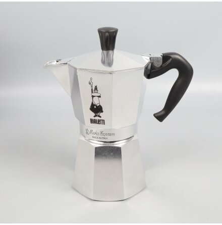 Bailetti - Moka Express- Kaffebryggare - 9.1 OZ - Silver - 270 ML