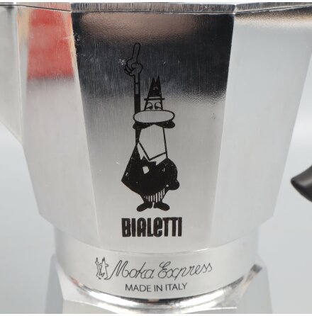 Bailetti - Moka Express- Kaffebryggare - 9.1 OZ - Silver - 270 ML