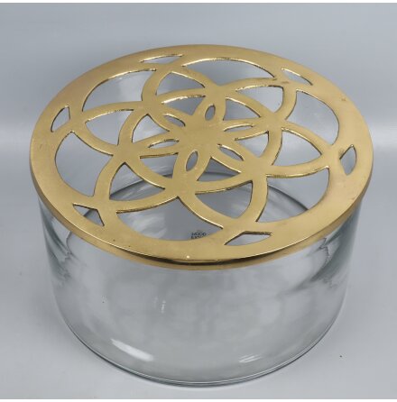Eightmood - Lily - Vas Med Lock - Glas - 25x14cm