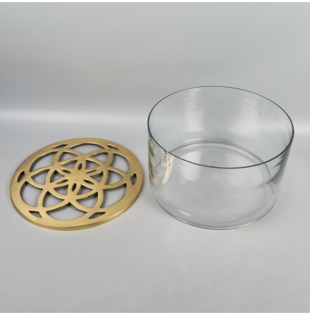 Eightmood - Lily - Vas Med Lock - Glas - 25x14cm