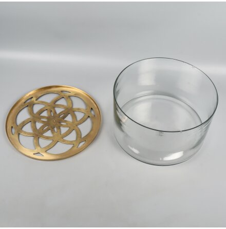 Eightmood - Lily - Vas Med Lock - Glas - 25x14cm