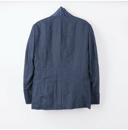 H&amp;M Mrkbl Linnekavaj Stl. 52 &amp; LA CHEMISE Bl Skjorta Stl. 40 &amp; Mrkbl/Vit Halsduk