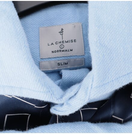 H&amp;M Mrkbl Linnekavaj Stl. 52 &amp; LA CHEMISE Bl Skjorta Stl. 40 &amp; Mrkbl/Vit Halsduk