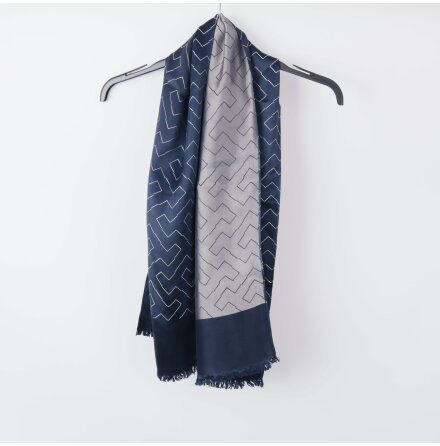 H&amp;M Mrkbl Linnekavaj Stl. 52 &amp; LA CHEMISE Bl Skjorta Stl. 40 &amp; Mrkbl/Vit Halsduk