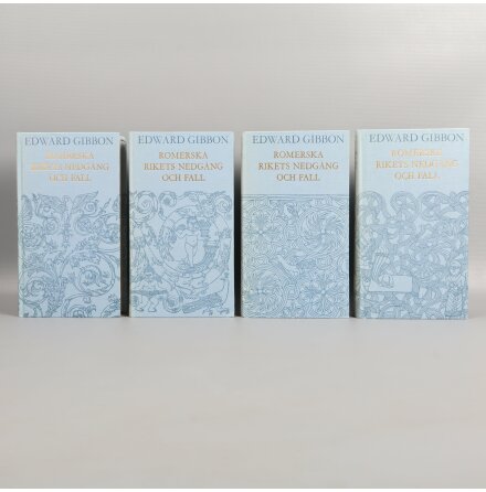 Bokpaket - Edward Gibbon - Romerska rikets nedgng och fall - Del 1-4 - Tryckt 1977 - Samhlle &amp; Historia-  - 