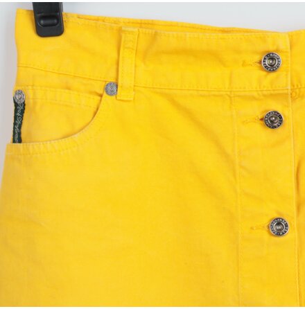 Peak Performance - Gul kort jeanskjol - stl. L