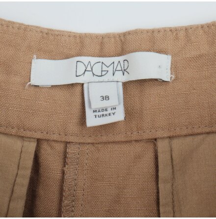 Dagmar - Ljusbruna linneshorts - stl. 38