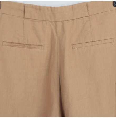 Dagmar - Ljusbruna linneshorts - stl. 38